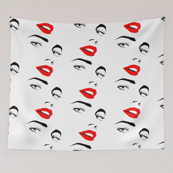Item preview, Eyelashes Glamor Girl Simply Eyes Lips Fashion Apparel Essential Inspiration Joy Mood Funny designed and sold by DesignByHeartUK.