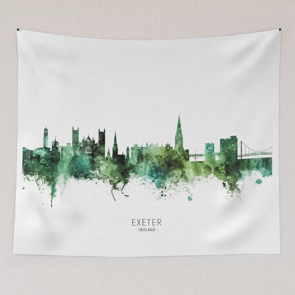 Item preview, Exeter England Skyline designed and sold by ArtPrints.