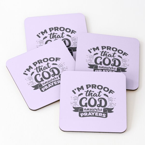 Item preview, I'm proof that god answers prayers, simple, elegant  designed and sold by CBNetwork.