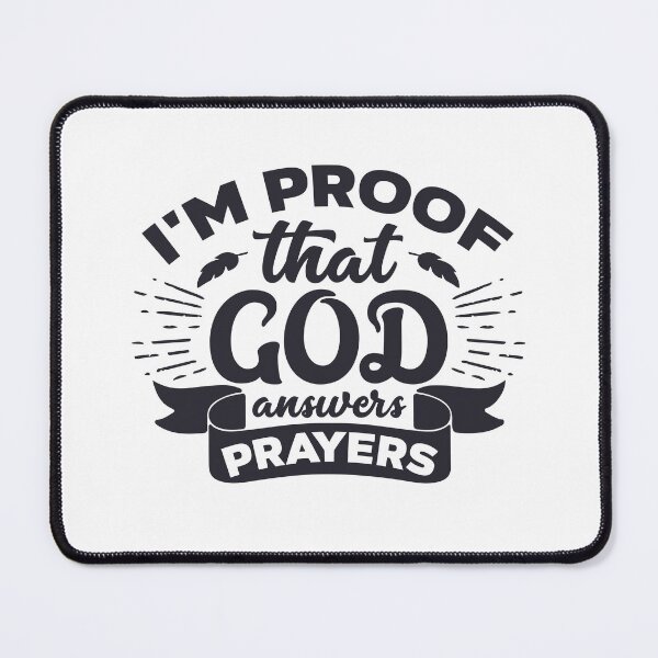 Item preview, I'm proof that god answers prayers, simple, elegant  designed and sold by CBNetwork.