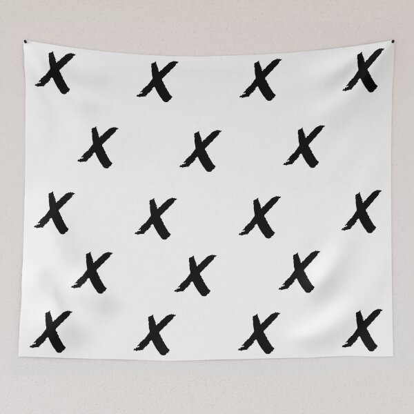 Item preview, Black X Criss Cross Pattern All Over designed and sold by fontspree.