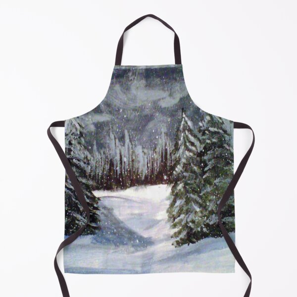 Artikelvorschau, Verschneite Winterlandschaft gemalt entworfen und verkauft von Crochetamommy.