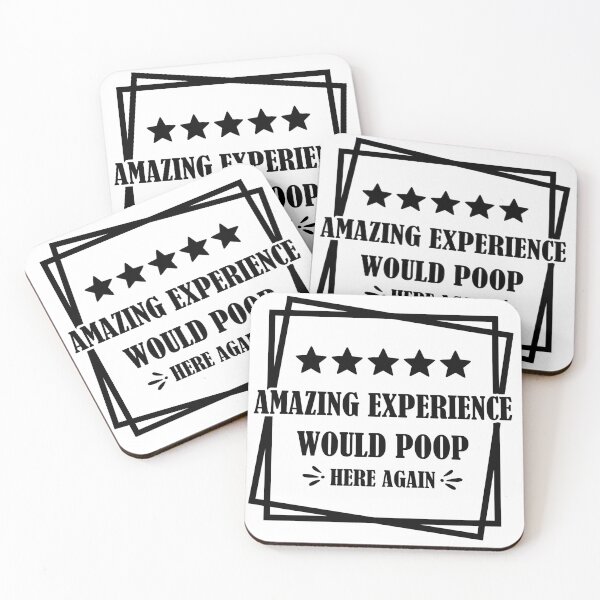 Item preview, Amazing Experience Would Poop Here Again, Funny Bathroom Rating, Funny Bathroom Decor designed and sold by andieartco.