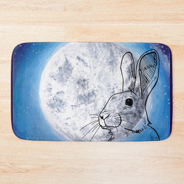 Item preview, Hare by Moonlight Acrylic Painting designed and sold by CreativeBel.