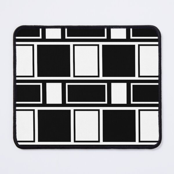 Item preview, Black and White rectangle and squares pattern designed and sold by Auslandesign.
