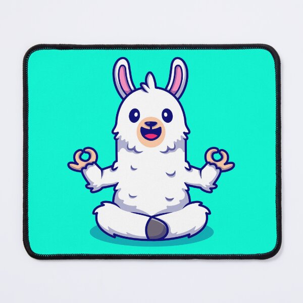 Item preview, Cute Alpaca doing Yoga | Gift for Yoga Lover | Llama Lover designed and sold by Touch of FEZ.