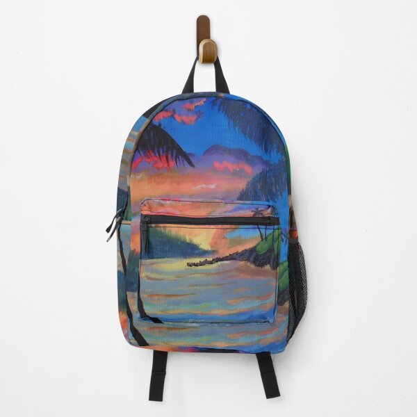 Item preview, Tropical sunset painting designed and sold by Crochetamommy.