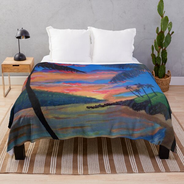 Item preview, Tropical sunset painting designed and sold by Crochetamommy.