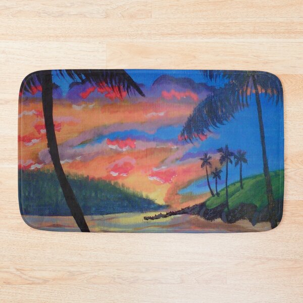 Item preview, Tropical sunset painting  designed and sold by Crochetamommy.
