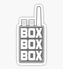 'Box Box Box' Formula 1 Design Sticker