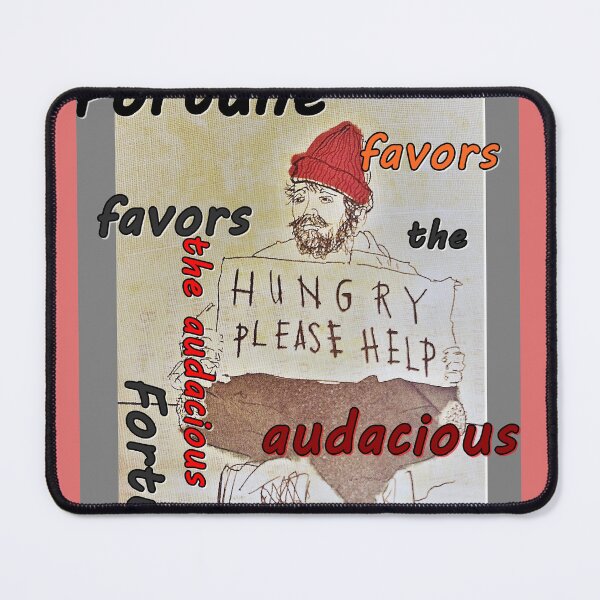 Item preview, Fortune favors the audacious, can you spare a dollar, inscriptions, letters abcdef designed and sold by NessArtByEwa.