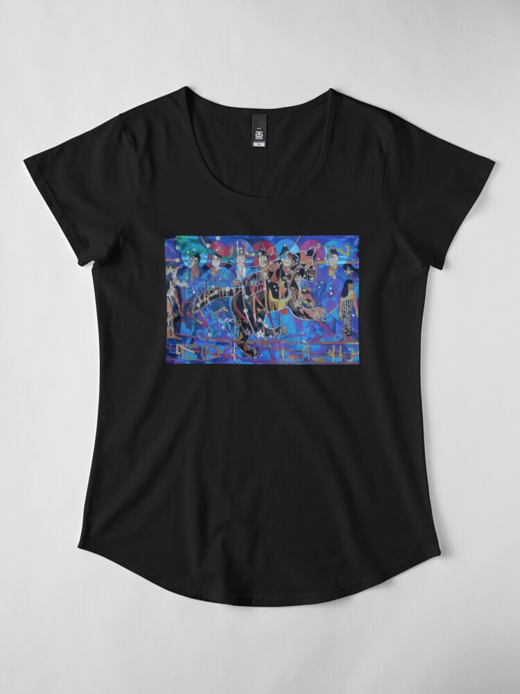 Premium Scoop T-Shirt, Seven Sages Watch Over the Great Bear in the Ancient Night designed and sold by Denise Weaver Ross