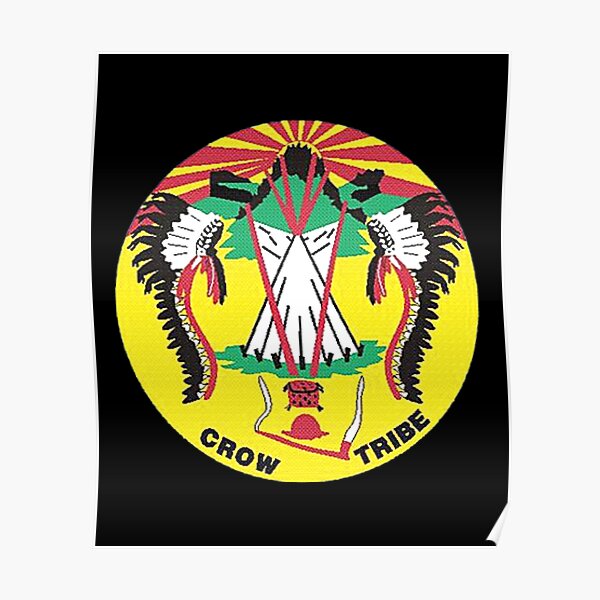 "crow nation flag retro" Poster for Sale by Original1977 Redbubble