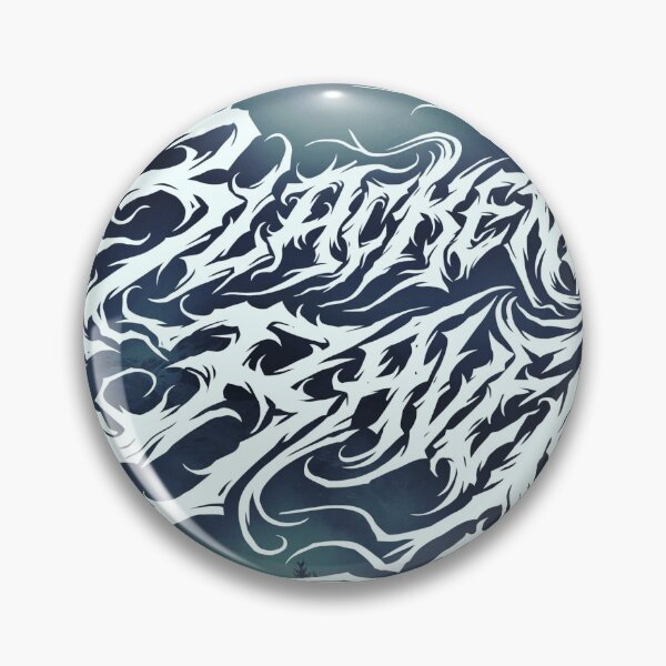 Item preview, Logotipo blanco de cuervo ennegrecido (fondo del bosque) designed and sold by Blackened Raven.