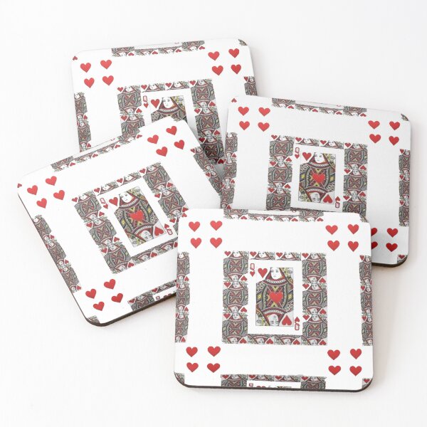 Item preview, CASINO RED QUEEN  HEARTS ABSTRACT ART designed and sold by sharlesart.