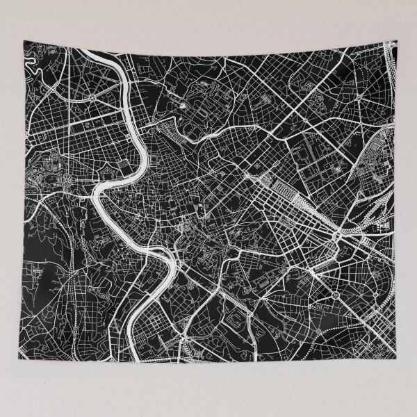Item preview, Rome, Italy, City Map - Black designed and sold by helloadventure.