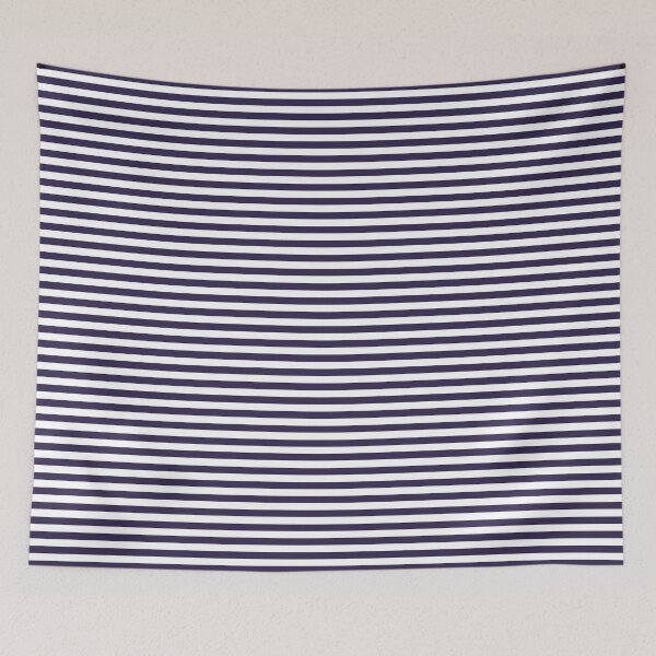 Item preview, NAVY BLUE and WHITE Horizontal PIN STRIPES designed and sold by RachelMacht.