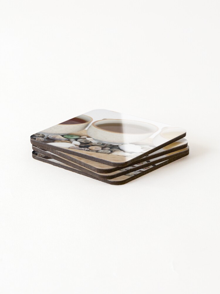 Thumbnail 4 of 5, Coasters (Set of 4), Tea cups designed and sold by LuminusProject.