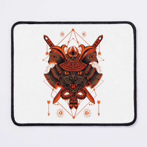 Item preview, samurai cat with red helmet samurai designed and sold by Scopestor.