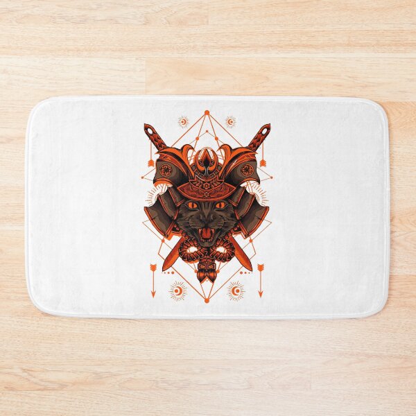 Item preview, samurai cat with red helmet samurai designed and sold by Scopestor.