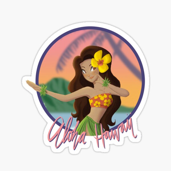 Aloha Hawaii Hula Girl