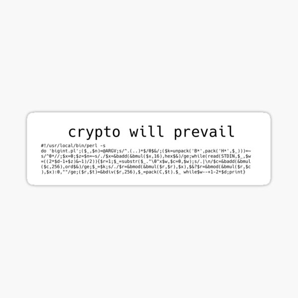 Crypto Sticker