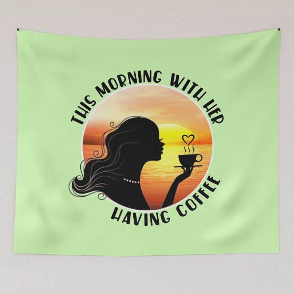 Item preview,  This morning with her having coffee. designed and sold by Umiska.