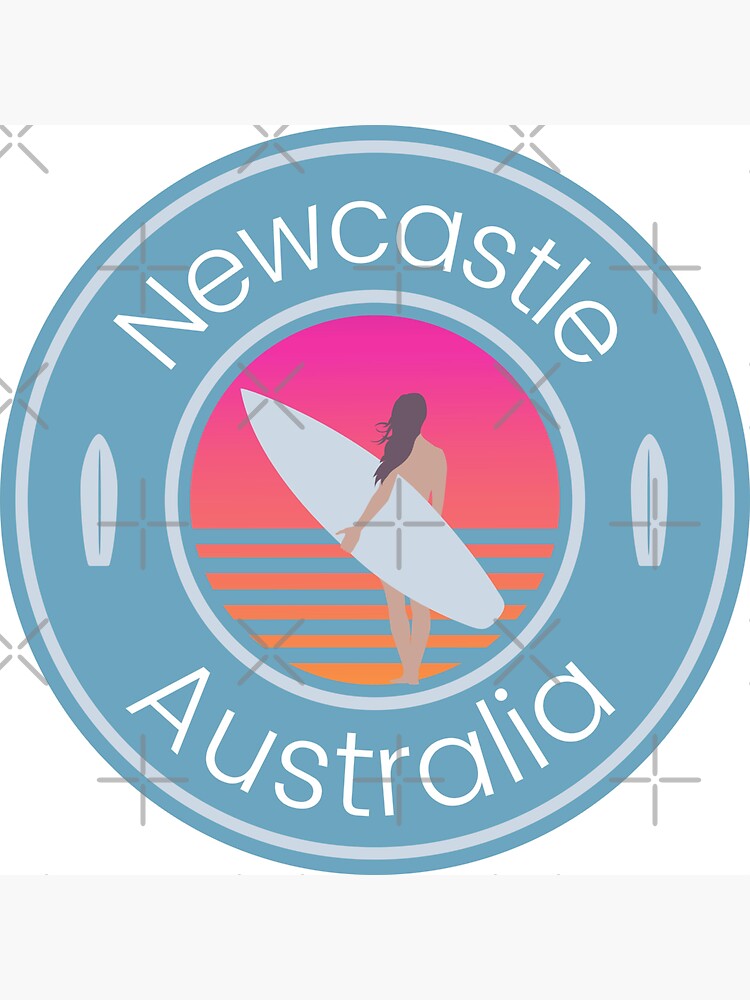 Thumbnail 3 of 3, Sticker, Newcastle Australia designed and sold by Zaprinda.