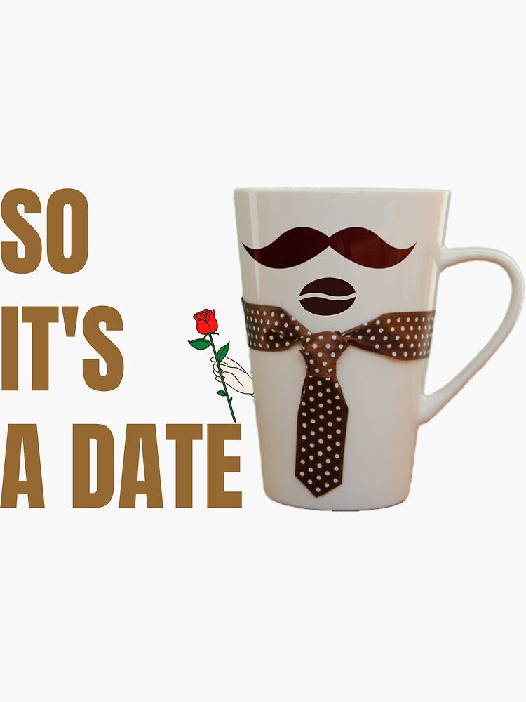 "Coffee Date" Sticker for Sale by NineOneOne Redbubble