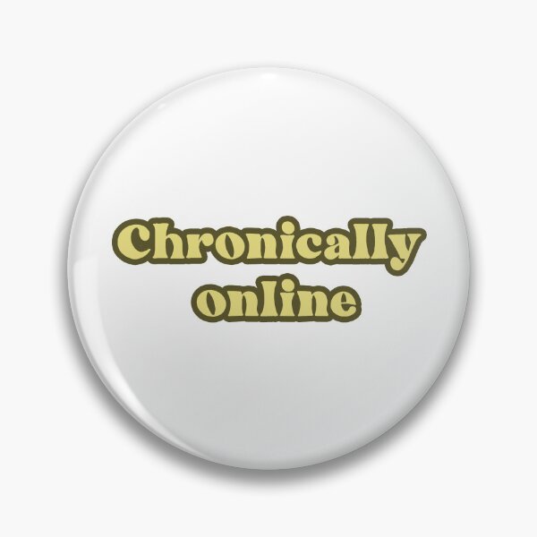 Item preview, Chronically Online in Yellow designed and sold by birchwoodgreen.