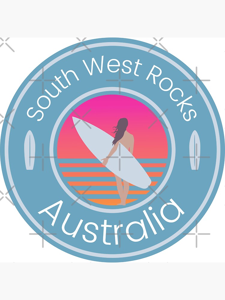 Thumbnail 3 of 3, Sticker, South West Rocks Australia designed and sold by Zaprinda.