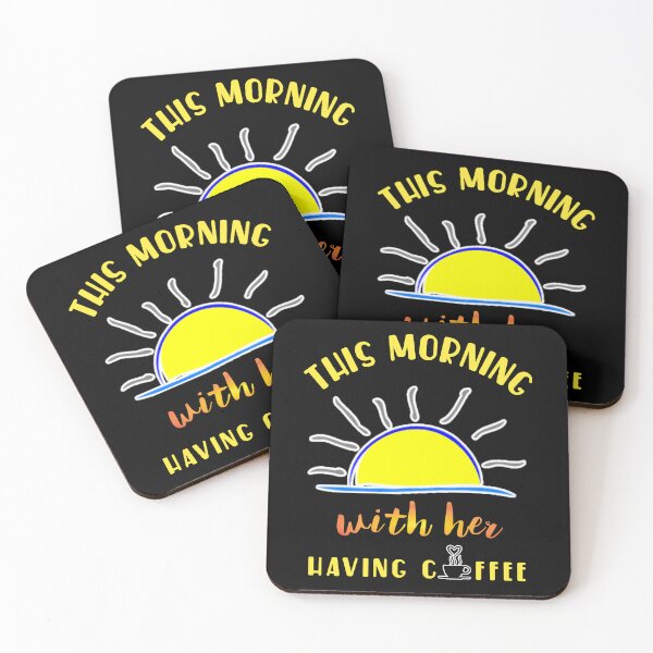 Item preview,  This morning with her having coffee. designed and sold by Umiska.