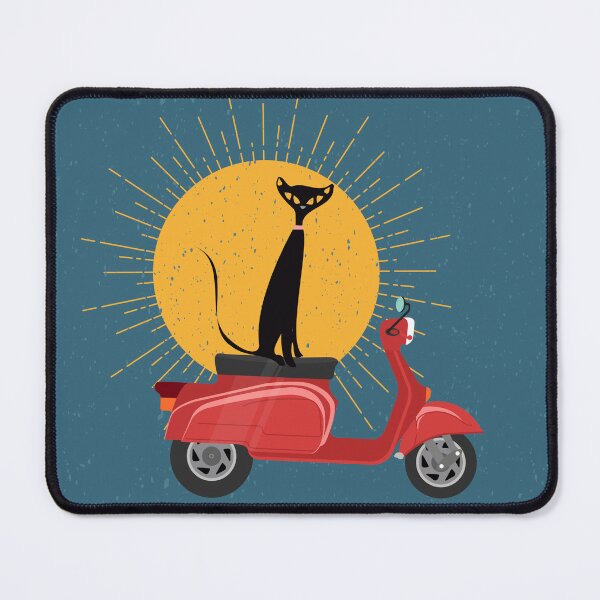 Item preview, Mid Century Cat Sitting on a Vintage Scooter designed and sold by LisWilliams.