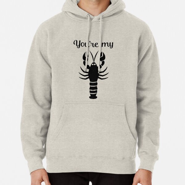 I Love Heart Lobsters Black Kids Sweatshirt