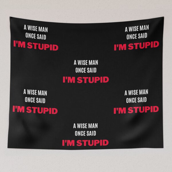 Item preview, A Wise Man Once Said, "I Am Stupid" designed and sold by F1TwoTee.