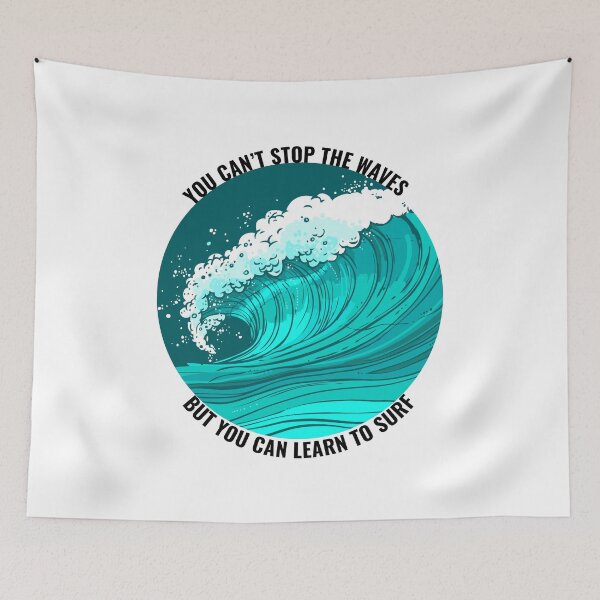 Item preview, Funny Surfing You Can'T Stop The Waves But You Can Learn To Surf designed and sold by Outdoorsy World.