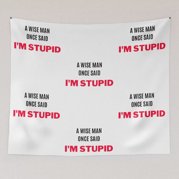 Item preview, A Wise Man Once Said, "I Am Stupid" (2) designed and sold by F1TwoTee.