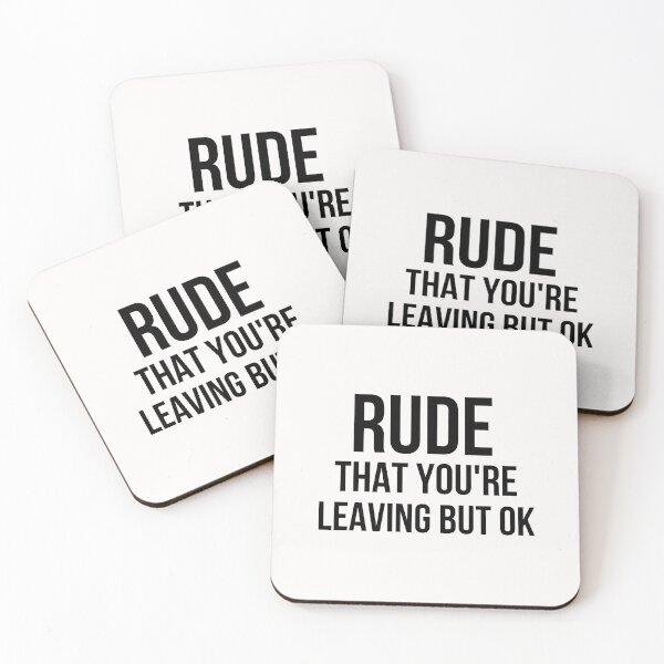 Item preview, Rude that you're leaving but ok leaving gift idea with funny saying, funny coworker Gift, Rude leaving gift, goodbye gift designed and sold by STELLA-BRILANTE.