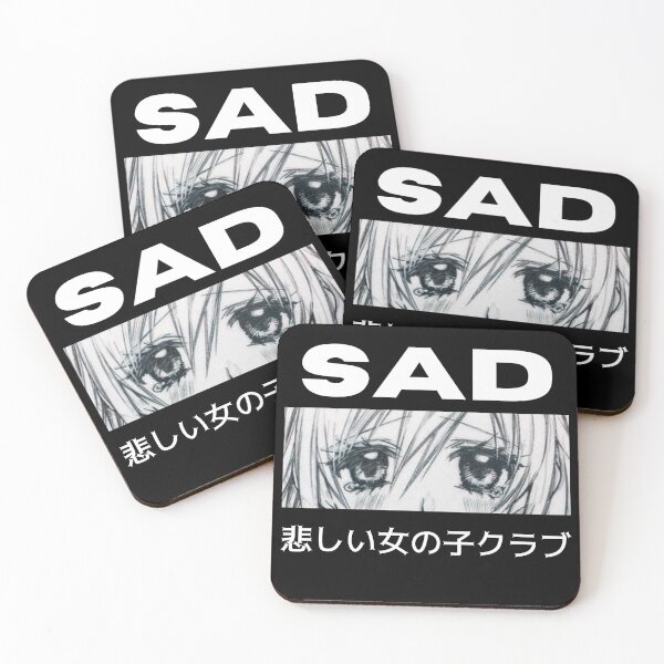 Item preview, Sad Girl Club Anime T-shirt design Japanese designed and sold by AshUchiha6.