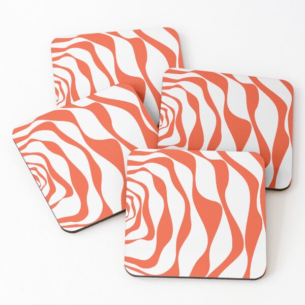 Item preview, Ebb and Flow 4 - Orange and White designed and sold by LAEC-Shop.