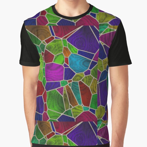 Stained Glass Design by Julie Everhart Graphic T-Shirt