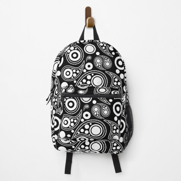 Item preview, White on black  mod target paisley style designed and sold by Auslandesign.