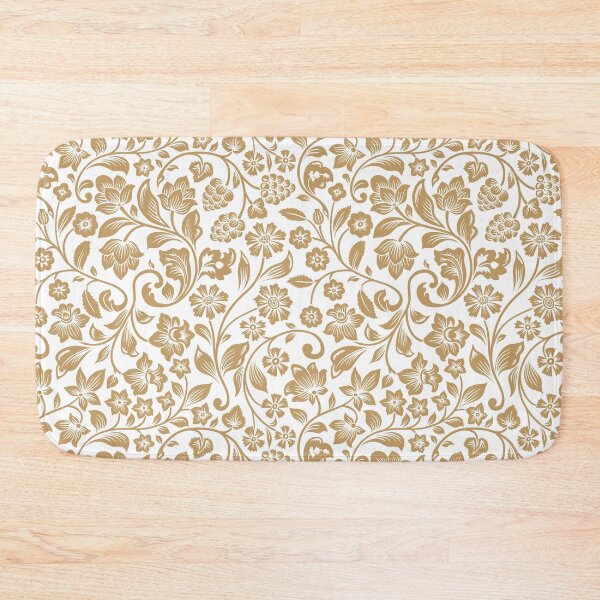 Item preview, Goldenbrown flower pattern designed and sold by lerta.