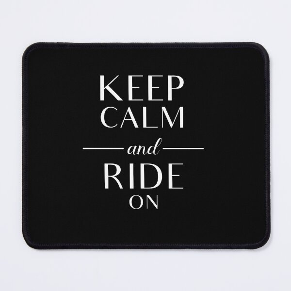 Item preview, Keep Calm and Ride On - Black and White designed and sold by vooART.