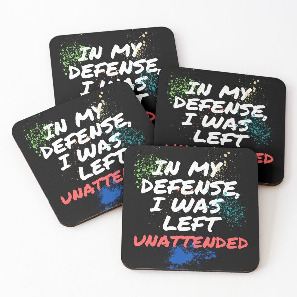 Item preview, In My Defense, I Was Left Unsupervised - Paint Splatter designed and sold by MacAndMoose.