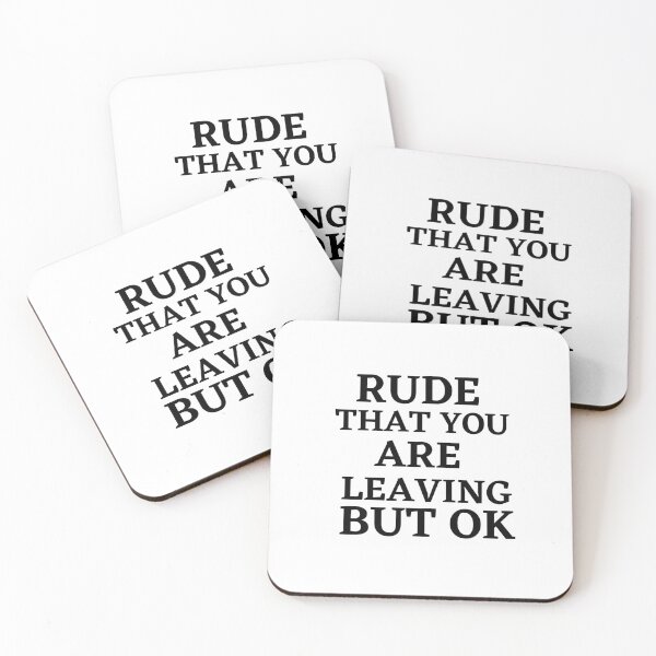 Item preview, Rude that you're leaving but ok leaving gift idea with funny saying, funny coworker Gift, Rude leaving gift, goodbye gift designed and sold by STELLA-BRILANTE.