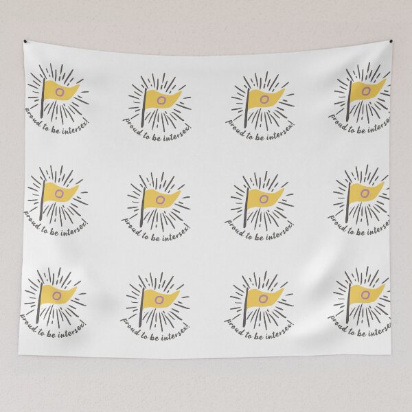 Item preview, LGBTQ Pride Loud and Proud Intersex Flag designed and sold by StickerbashCo.