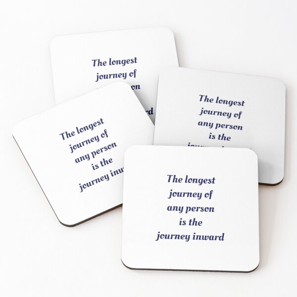 Item preview, The longest journey of any person is the journey inward - Yoga quote designed and sold by Inspirationmotivation.