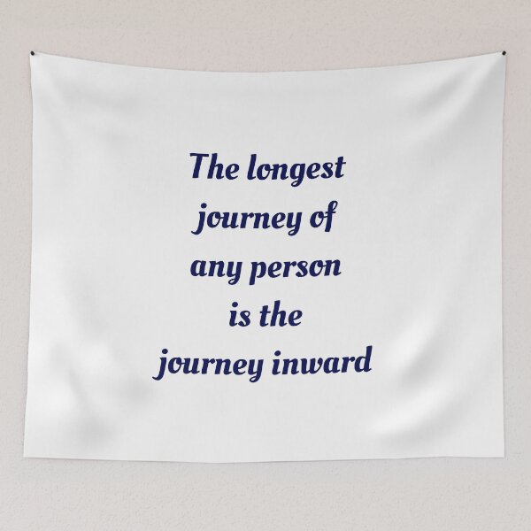 Item preview, The longest journey of any person is the journey inward - Yoga quote designed and sold by Inspirationmotivation.