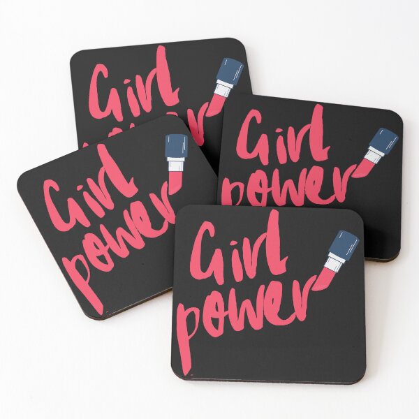 Item preview, Girl Power written with Lipstick design T-shirt designed and sold by KoopTroop ⭐⭐⭐⭐⭐.